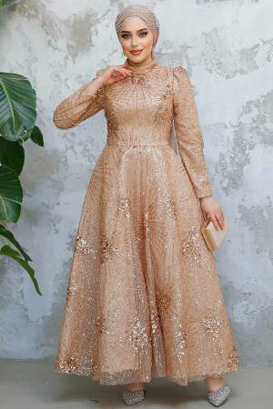Modest Biscuit Elegant Evening Gown 50461BS - 3