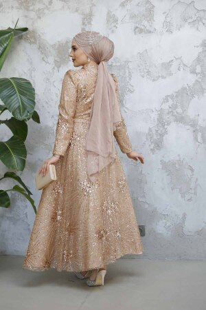 Modest Biscuit Elegant Evening Gown 50461BS - 4
