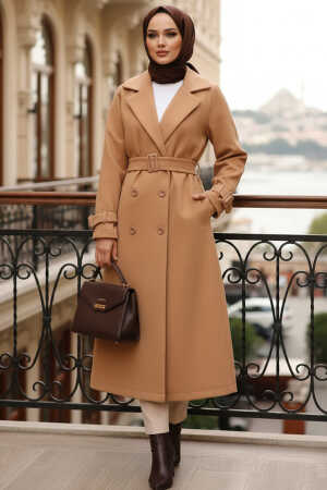 Modest Biscuit Stamp Coat 61251BS - 1