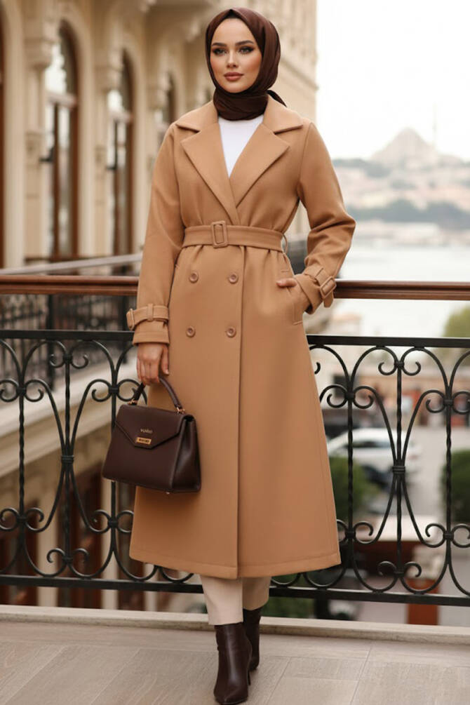 Modest Biscuit Stamp Coat 61251BS - 1