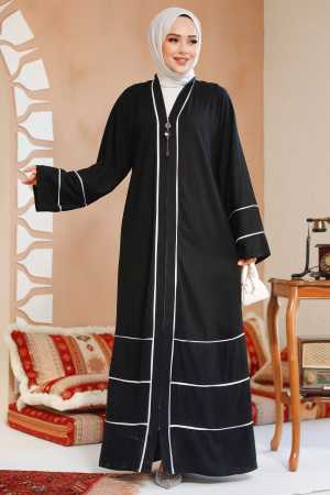 Modest Black Abaya 41567S - 2