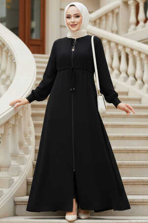 Modest Black Abaya For Women 81291S - 1
