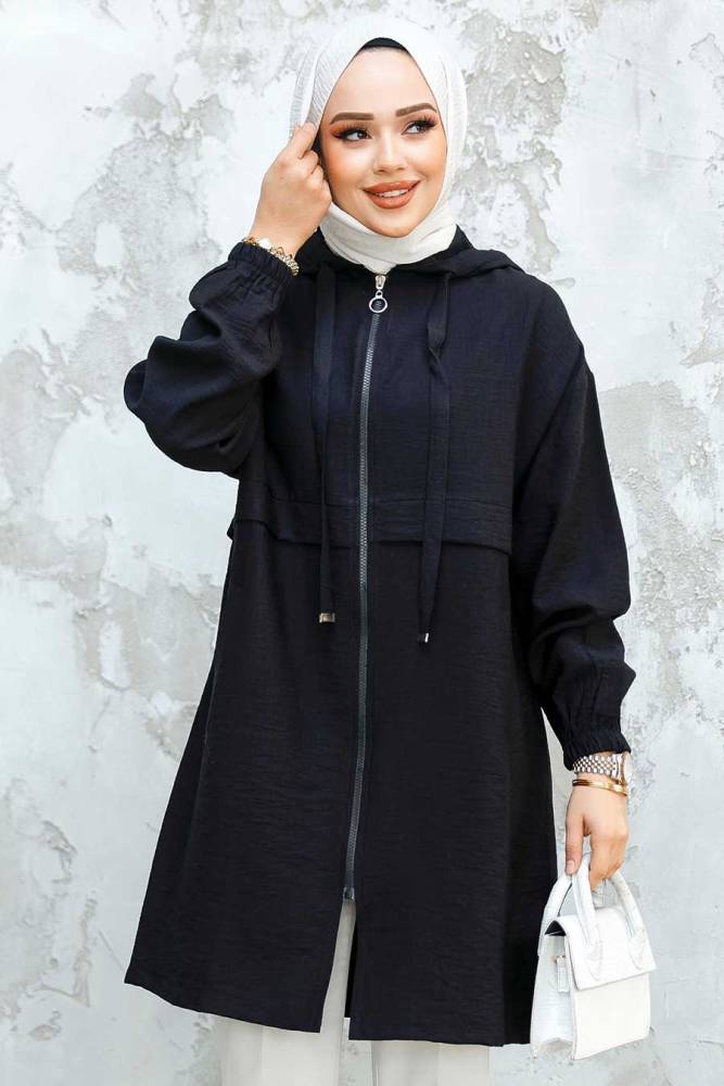 Modest Black Coat 44721S - 2