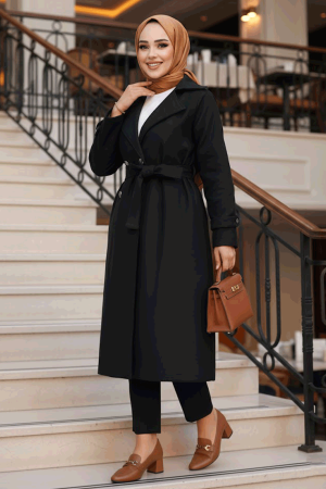 Modest Black Coat 61210S - 1