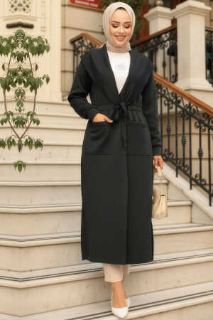 Modest Black Coat 72112S - 1