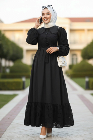 modest black dresses for women Modest Women's Dress 24539 main image 1