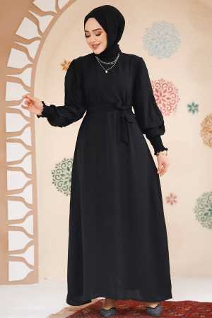 Modest Black Dress For Women 10124S - 2