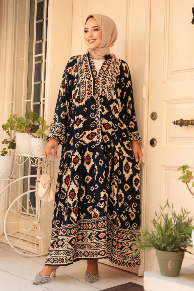 Modest Black Dress For Women 23453S - 2