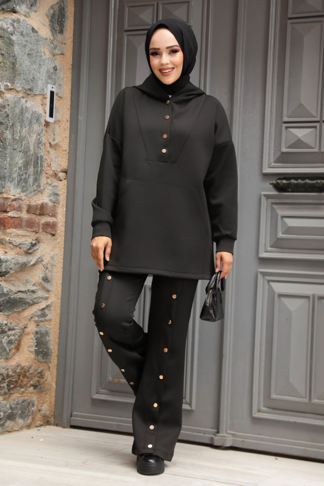 Modest Black Dual Suit 12312S - 2