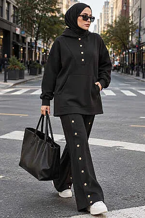 Modest Black Dual Suit 12312S 