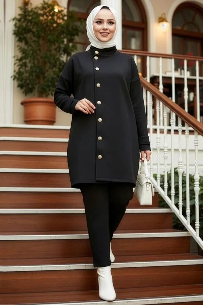 Modest Black Dual Suit 12391S - 1