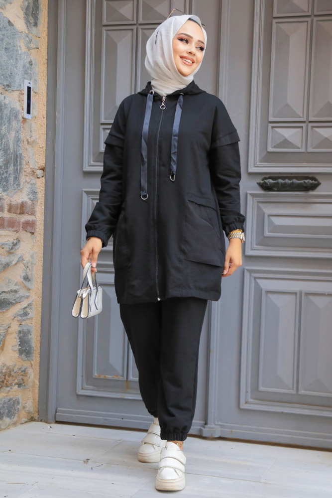 Modest Black Dual Suit 20072S - 1