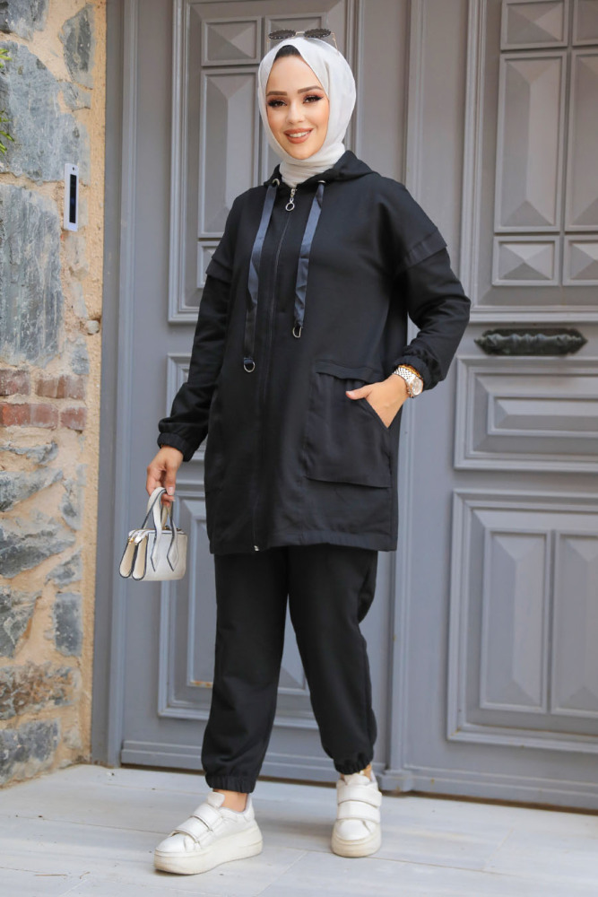 Modest Black Dual Suit 20072S - 2
