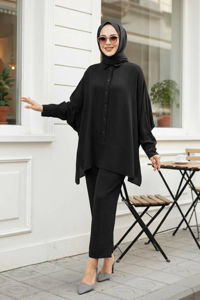 Modest Black Dual Suit 67751S - NEVA STYLE