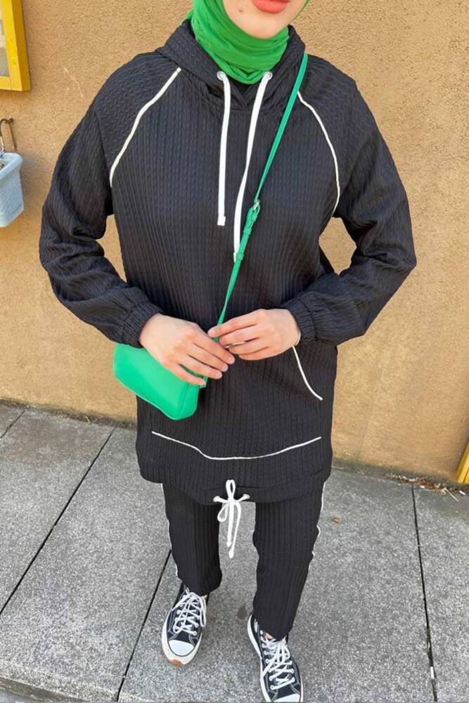Modest Black Dual Suit 9273S - 2