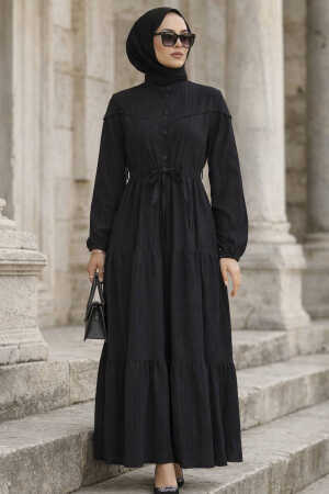 Modest Black Eid Dress 10334S 