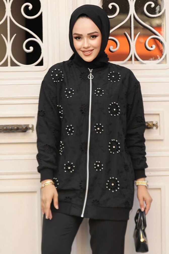 Modest Black Jacket 20003S - NEVA STYLE
