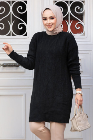 Modest Black Knitwear Jumper 20061S - 1
