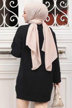 Modest Black Knitwear Tunic 10241S - 5