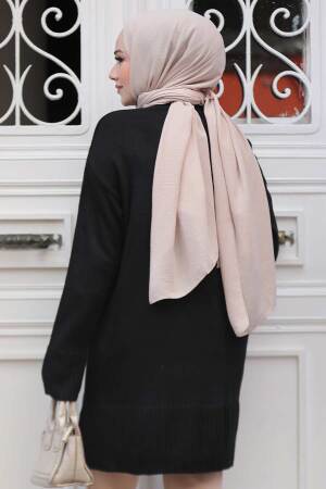 Modest Black Knitwear Tunic 71501S - 3