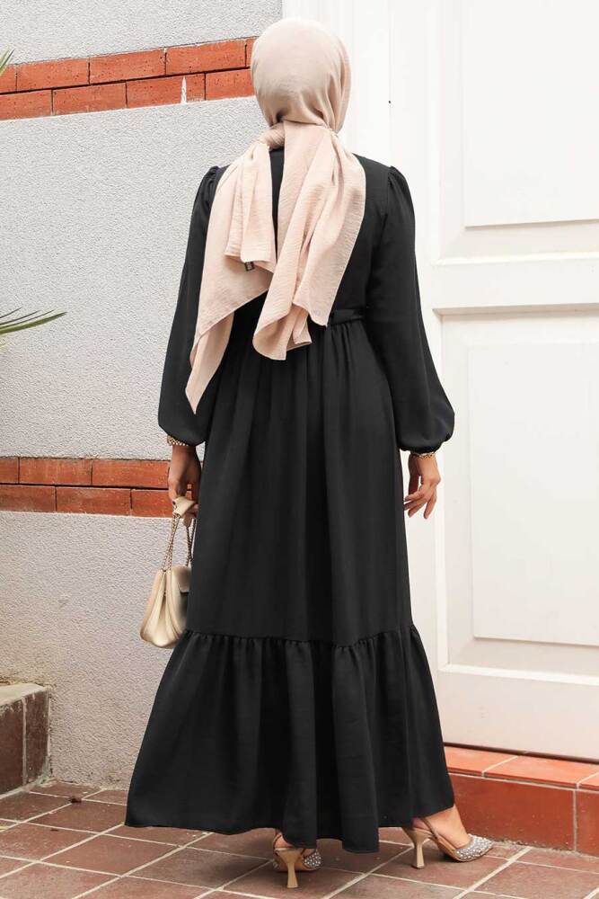 Modest Black Maxi Dress 6731S - 3