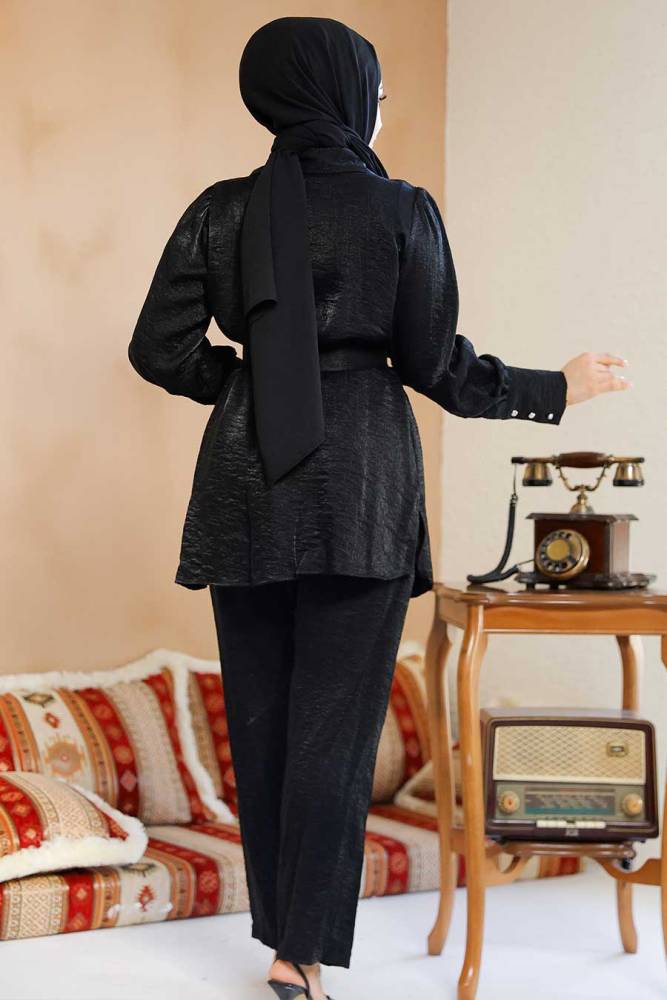 Modest Black Plus Size Dual Suit 2846S - 3