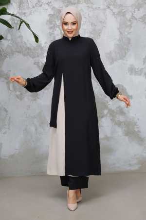 Modest Black Plus Size Dual Suit 65881S - 2