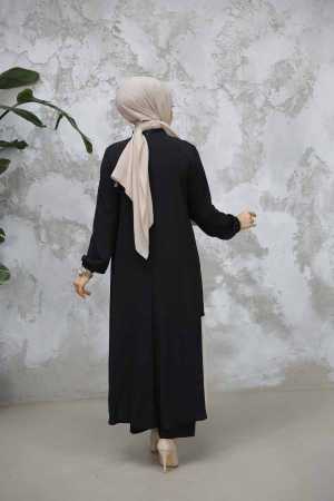 Modest Black Plus Size Dual Suit 65881S - 3