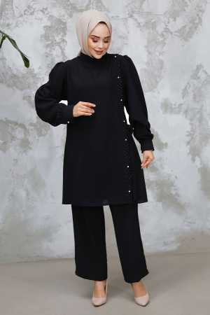 Modest Black Plus Size Dual Suit 65882S - 2