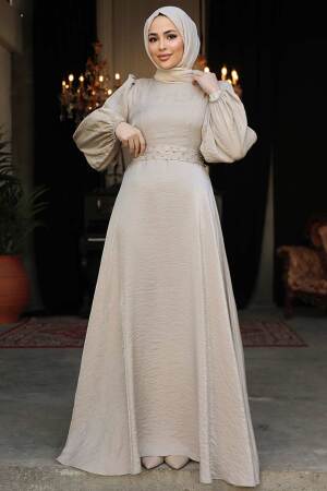 Modest Mink Prom Dress 23301V - 1