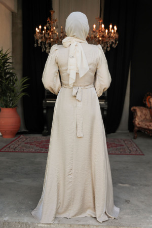 Modest Mink Prom Dress 23301V - 3