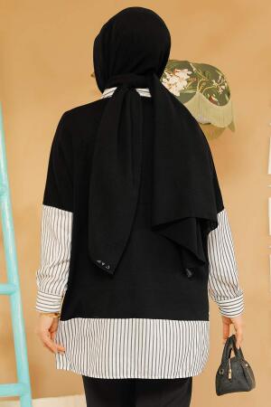 Modest Black Shirt 60102S - 3