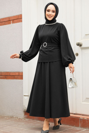 Modest Black Skirt Dual Suit 20024S - 2