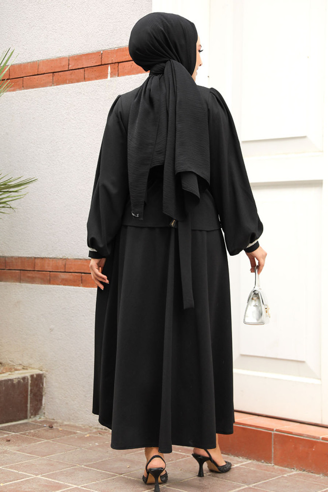 Modest Black Skirt Dual Suit 20024S - 3