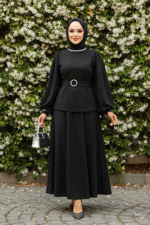Modest Black Skirt Dual Suit 20024S - NEVA STYLE
