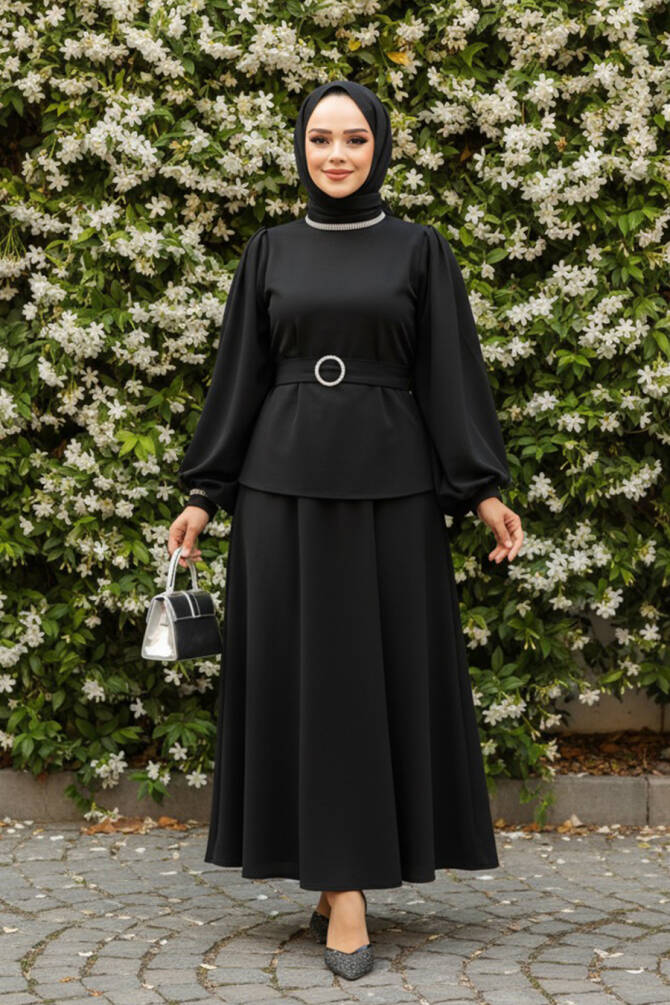 Modest Black Skirt Dual Suit 20024S - 1