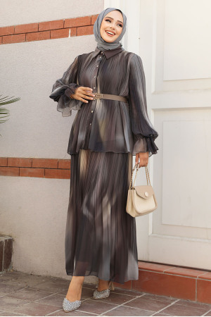 Modest Black Skirt Dual Suit 45291S - 1