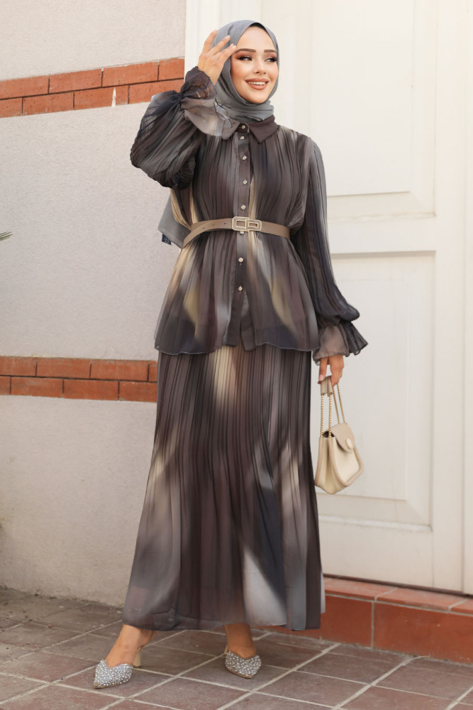 Modest Black Skirt Dual Suit 45291S - 2