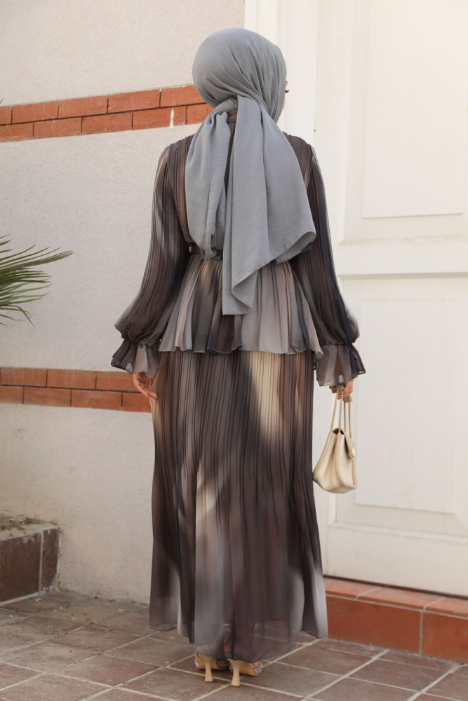 Modest Black Skirt Dual Suit 45291S - 4