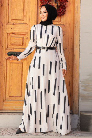 Modest Black Summer Dress 4645S - 1