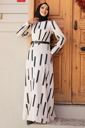 Modest Black Summer Dress 4645S - 2