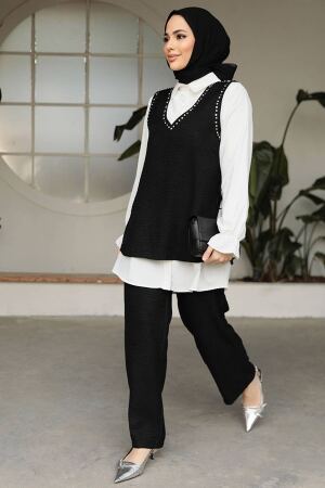 Modest Black Triple Suit 40532S - 1