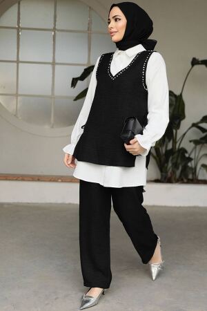 Modest Black Triple Suit 40532S - 2