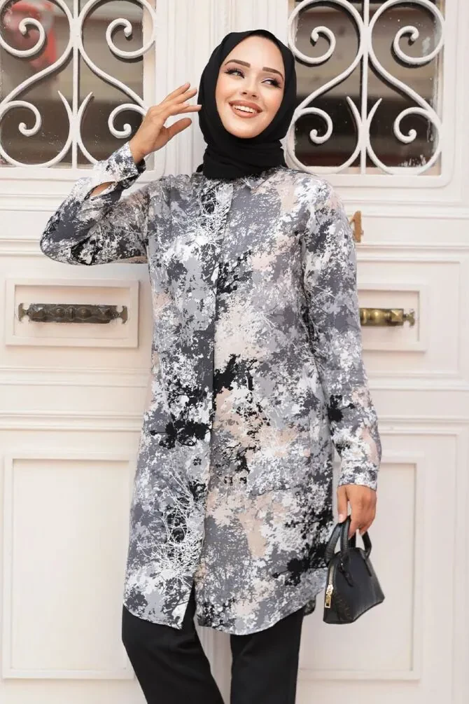 Modest Black Tunic 11707S - 1