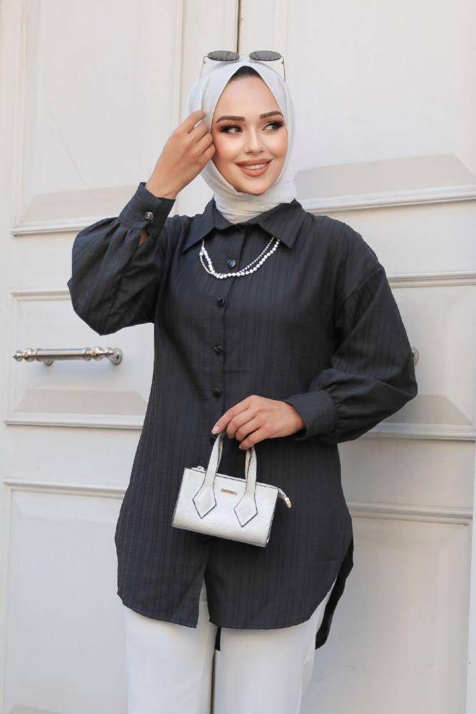 Modest Black Tunic 11905S - 1
