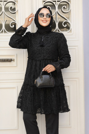 Modest Black Tunic 13921S - 3