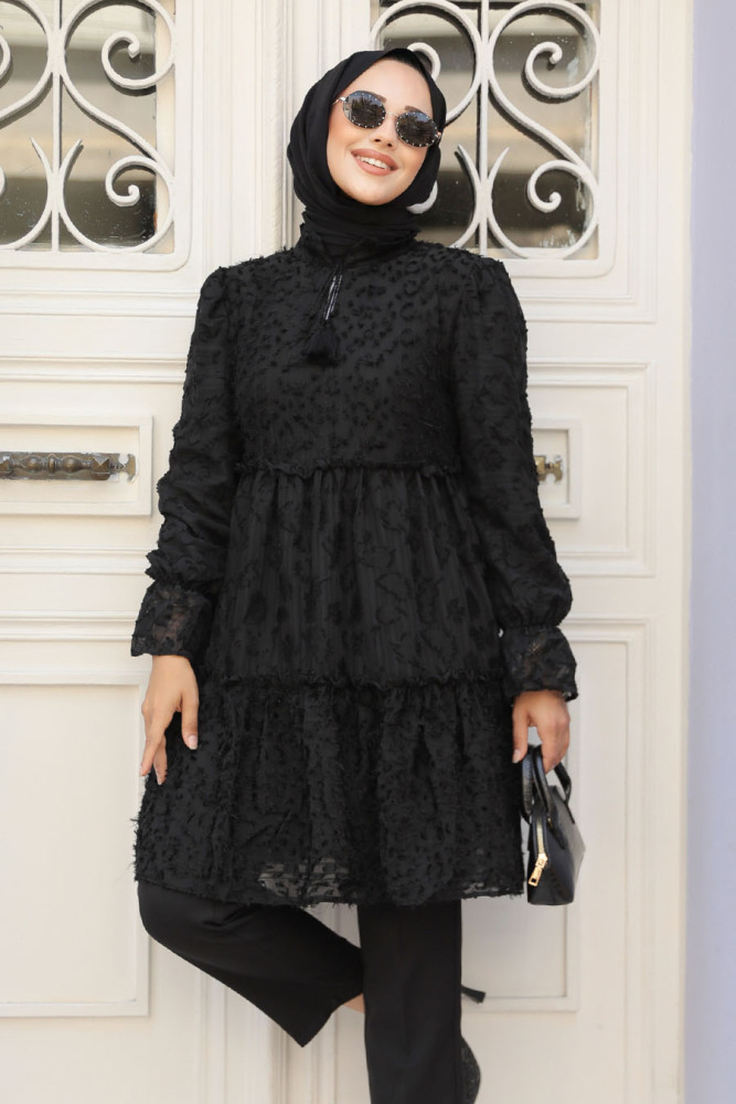 Modest Black Tunic 13921S - 1