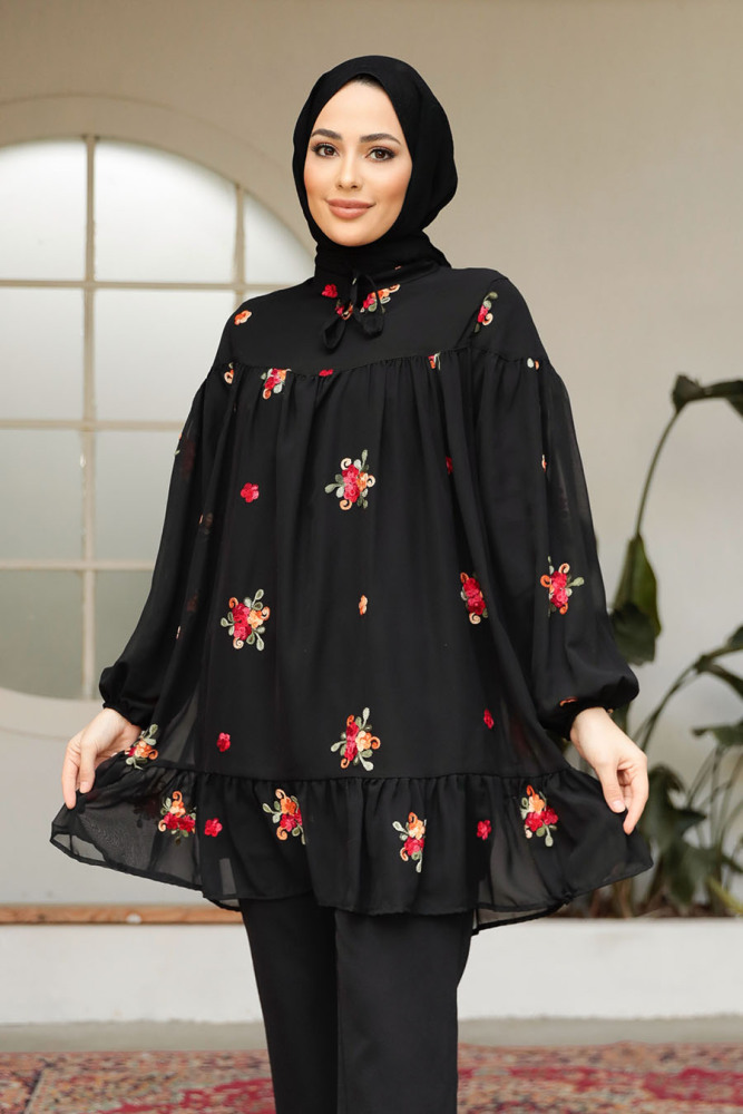 Modest Black Tunic 4083S - 2