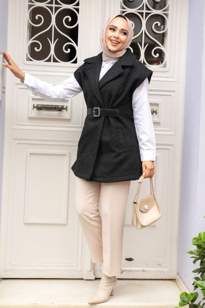 Modest Black Vest 61371S - 2