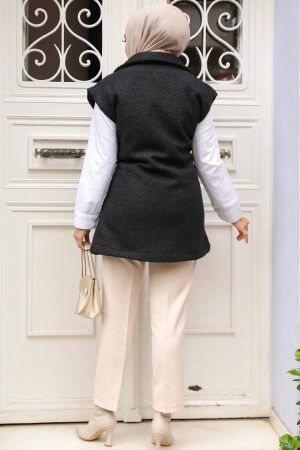 Modest Black Vest 61371S - 3